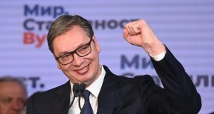 Aleksandar Vučić proglasio pobjedu u utrci za predsjednika Srbije