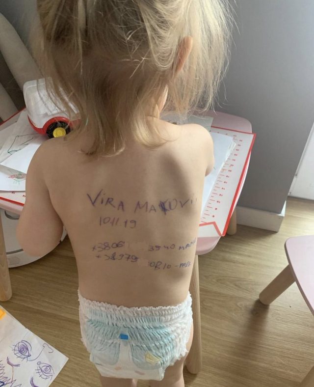 Ukrajinka po tijelu kćerke ispisala identifikacijske podatke u slučaju da ona ne preživi