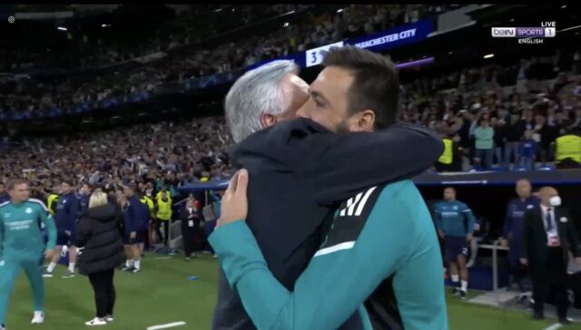 Ancelotti u zagrljaju sina pustio suzu nakon utakmice