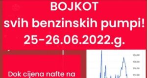 Građani BiH pozivaju na bojkot benzinskih pumpi za vikend