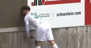 Fudbaler se zakucao glavom u betonski zid